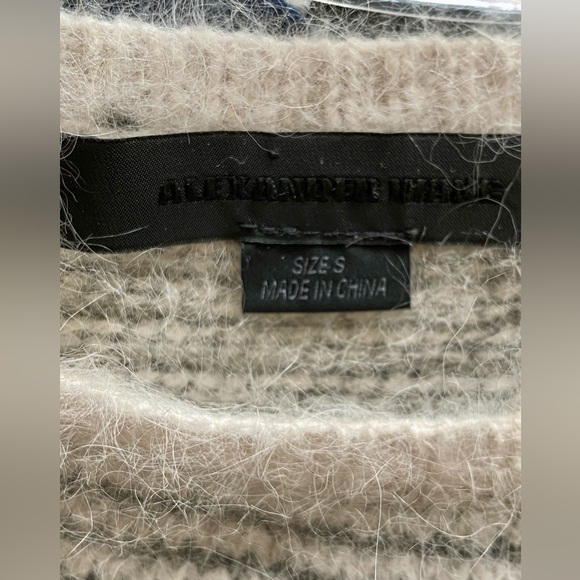 Alexander Wang Angora Black and Gray Sweater - Picture 4 of 4